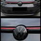 Car Front Middle Grille And Front Emblem+Rear Emblem Decorative sticker For Volkswagen Glof 8 Rline MK8 2020-2023