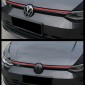 Car Front Middle Grille And Front Emblem+Rear Emblem Decorative sticker For Volkswagen Glof 8 Rline MK8 2020-2023