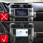 Interior Console Navigation Cover Trim 1pcs For Toyota 4Runner 2020-2024