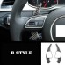 Free Shipping Carbon Style DSG Paddle Shifters Extensions Cover Trim 2pcs For AUDI