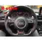 Without DSG Paddle Shifters Cover Trim or R8 buttons!!! Carbon Fiber Steering Wheel Replacement Parts For AUDI