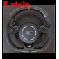 Without DSG Paddle Shifters Cover Trim or R8 buttons!!! Carbon Fiber Steering Wheel Replacement Parts For AUDI