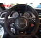 Without DSG Paddle Shifters Cover Trim or R8 buttons!!! Carbon Fiber Steering Wheel Replacement Parts For AUDI