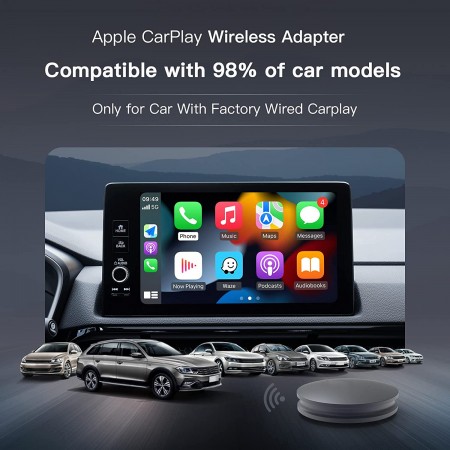 Wireless CarPlay Adapter for Factory Wired CarPlay, Online Update