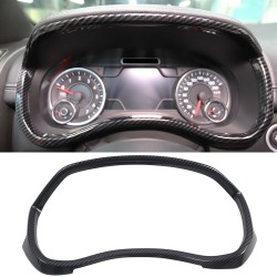 Free Shipping Carbon Style Look Dashboard Meter Frame Cover Trim For Dodge Ram 1500 2019-2021