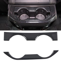 Free Shipping Carbon Style Rear Water Cup Holder Decorative Trim For Dodge Ram 1500 2019-2021