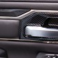  Carbon Style Inner Side Door Handle Bowl Cover Trim 4pcs For Dodge Ram 1500 2019-2021