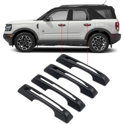 Free Shipping Matte Black Side Door Handle Cover Trim 4pcs For Ford Bronco Sport 2021-2022