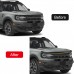 Free Shipping Matte Black Front Hood Cover Decoration Trim For Ford Bronco Sport 2021-2022
