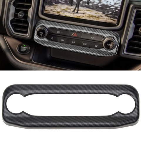  Carbon Style Printed Console Adjust Cover Trim for Ford Bronco Sport 2021 2022