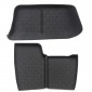  Interior Center Console Storage Glove Box Silicone Mats Pads Black 2pcs (Not Fit RHD) For Ford Bronco Sport 2021-2022