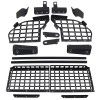  Black Style Side Hanging Boards / Middle Shelf Kit For Ford Everest 2015-2020