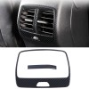  Carbon Style Armrest Rear Console A/C Air Vent Cover Trim Stainless Steel For Ford Bronco Sport 2021-2022
