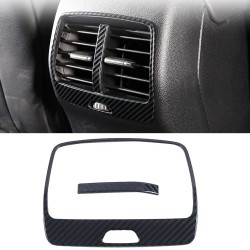 Free Shipping Carbon Style Armrest Rear Console A/C Air Vent Cover Trim Stainless Steel For Ford Bronco Sport 2021-2022