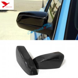 Free Shipping 2pcs Carbon Fiber Side Rearview Rear View Mirror Cover Trim For Ford Mustang 2015-2019