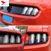 Free Shipping Blue Rear Tail Light Lamp Stripe Cover Trim 6pcs for Ford Mustang 2015 - 2019