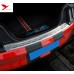 Outer Rear Bumper Protector Sill Plate Trim 1pcs for Ford Mustang 2015-2019