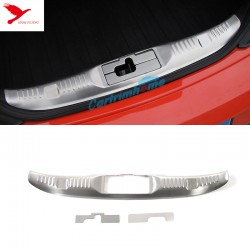 Inner Rear Bumper Protector Sill Plate Trim 3pcs for Ford Mustang 2015-2019
