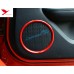 Free Shipping ABS Interior Side Door Speaker Ring Cover Trim 2pcs For Ford Mustang 2015 - 2019