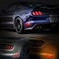  Smoked Black Rear Bumper Side Marker Lamps Kit Assembly for Ford Mustang 2015-2020