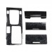  ABS Black Wood Grain Decoration Accessories Car Interior Gear Cover Trims For Honda Accord 9Th 2013-2015