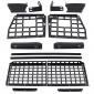  Black Style Side Hanging Boards / Middle Shelf Kit For Isuzu MU-X 2013-2019