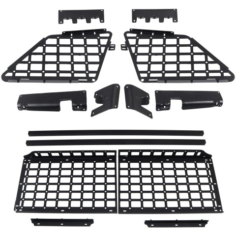 Free Shipping Black Style Side Hanging Boards / Middle Shelf Kit For Jeep Grand Cherokee 2011-2018