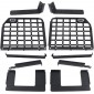  Black Style Storage Panel Shelf Middle Shelf Kit For Jeep Wrangler (JL) 4dr 2018-2022 (NOT Fit with Subwoofer)