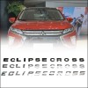  Car 3D Letters Hood Emblem Logo Badge Car Stickers Styling For Mitsubishi Eclipse cross 2017 2018 2019
