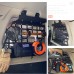  Black Style Storage panel shelf Middle Shelf Kit For Mitsubishi Pajero V93/V97 2015-2019