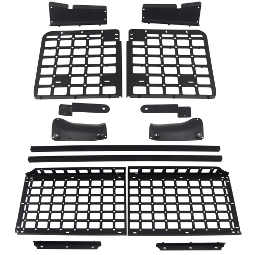  Black Style Side Hanging Boards / Middle Shelf Kit For Nissan Terra 2018-2022