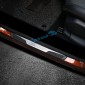  Plastic Outer Door Sill Scuff Plate Cover Trim 4pcs For Peugeot 3008 Access / Active / Allure / GT 2016 2017 2018