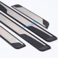  Plastic Outer Door Sill Scuff Plate Cover Trim 4pcs For Peugeot 3008 Access / Active / Allure / GT 2016 2017 2018