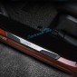  Plastic Outer Door Sill Scuff Plate Cover Trim 4pcs For Peugeot 3008 Access / Active / Allure / GT 2016 2017 2018