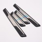  Plastic Outer Door Sill Scuff Plate Cover Trim 4pcs For Peugeot 3008 Access / Active / Allure / GT 2016 2017 2018