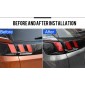  Rear Tail Light Honeycomb Style Stickers Cover Trim For Peugeot 3008 Access / Active / Allure / GT 2016 2017 2018