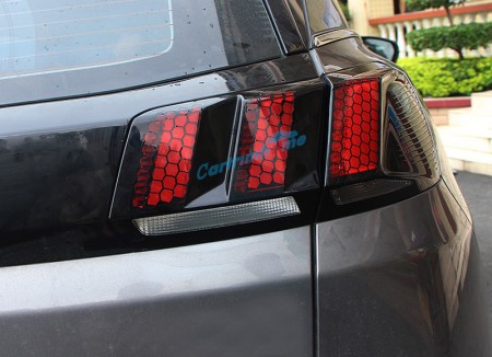 Free Shipping Rear Tail Light Honeycomb Style Stickers Cover Trim
