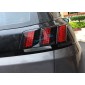  Rear Tail Light Honeycomb Style Stickers Cover Trim For Peugeot 3008 Access / Active / Allure / GT 2016 2017 2018