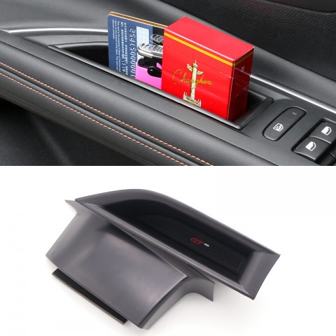 Free Shipping Interior Front Side Door Storage Box Holder 2pcs For Peugeot 3008 Access / Active / Allure / GT 2016 2017 2018