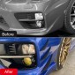  Front Bumper Fog Light Side Strip Cover Molding Trim ABS Carbon Style 6pcs For Subaru WRX STI 2015-2021 