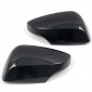  ABS Carbon Style Car Review Side Mirror Cap Cover 2pcs For Subaru WRX STi 2015-2021(Only Fit STI Version)