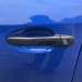  ABS Carbon Style Side Door Handles Cover Trim 4pcs For Subaru WRX STi 2015-2021