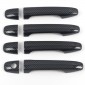  ABS Carbon Style Side Door Handles Cover Trim 4pcs For Subaru WRX STi 2015-2021