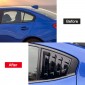  ABS Rear Window Scoop Louvers Cover 2pcs For Subaru WRX STi 2015-2021