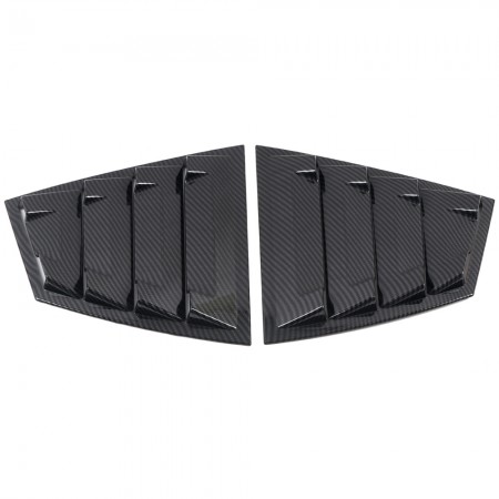 Free Shipping ABS Rear Window Scoop Louvers Cover 2pcs For Subaru