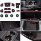  Water Cup Holder Mat Center Console Glove Storage Box Cushion Non-Slip Pad 13pcs For Subaru WRX STI 2015-2021