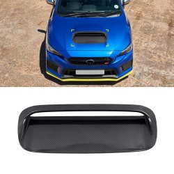 Free Shipping ABS Carbon Style Front Bonnet Hood Vent Cover Trim 1pc For Subaru WRX STI 2015-2021