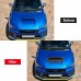  ABS Carbon Style Front Bonnet Hood Vent Cover Trim 1pc For Subaru WRX STI 2015-2021