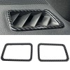  ABS Carbon Style Dashboard Console Upper A/C Air Vent Cover Trim 2pcs For Subaru WRX STi 2015-2021