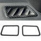  ABS Carbon Style Dashboard Console Upper A/C Air Vent Cover Trim 2pcs For Subaru WRX STi 2015-2021